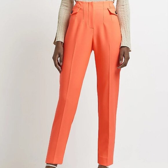 River Island Women's Plus Size Coral Cigarette Trouser - US 20 - Picture 1 of 7